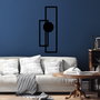 Wallity Astratto-1 Escultura de Pared de Metal Negra